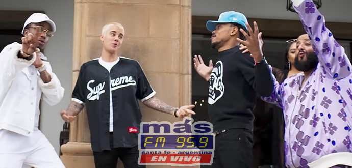 DJ Khaled volvió a reclutar a Justin Bieber, Chance The Rapper y Quavo para su nuevo single  No Brainer