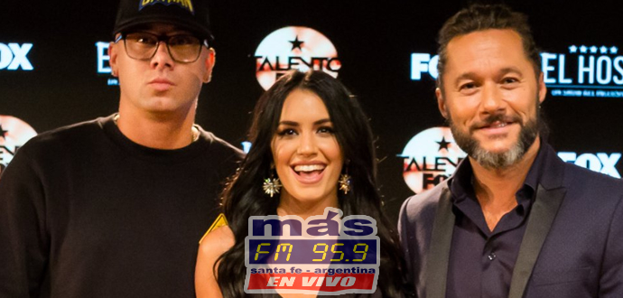 Diego Torres, Wisin y Lali Espósito en "Talento Fox" .