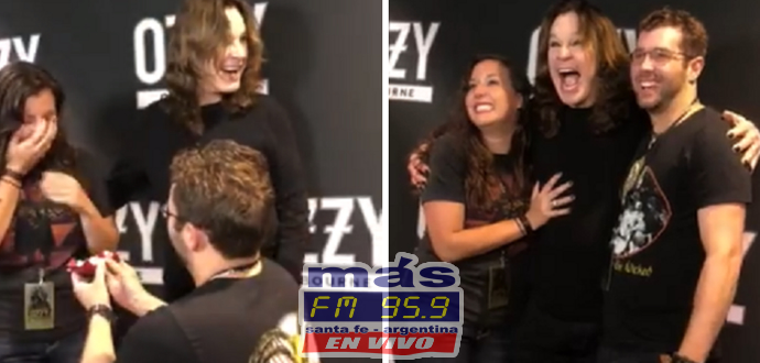 Un hombre llamado Jason DeYoung interrumpió un meet & greet con Ozzy Osbourne para pedirle casamiento a su novia delante de su ídolo.