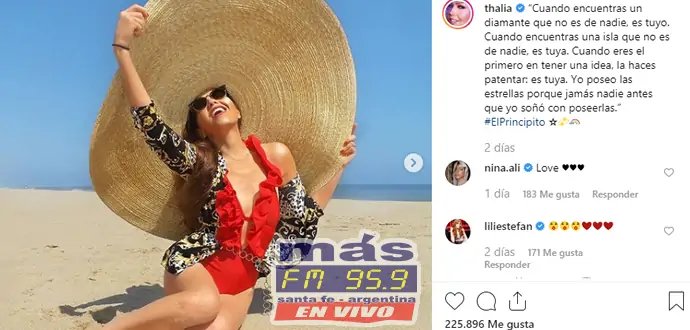Thalía se tomó unos días de descanso para disfrutar del sol y la playa en un lugar paradisíaco. Thalía se tomó unos días de descanso para disfrutar del sol y la playa en un lugar paradisíaco.